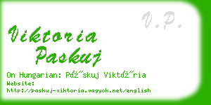 viktoria paskuj business card